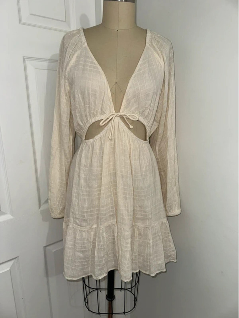 L*Space Boho Earthcore Coquette Summer XL Mini Dress NWT